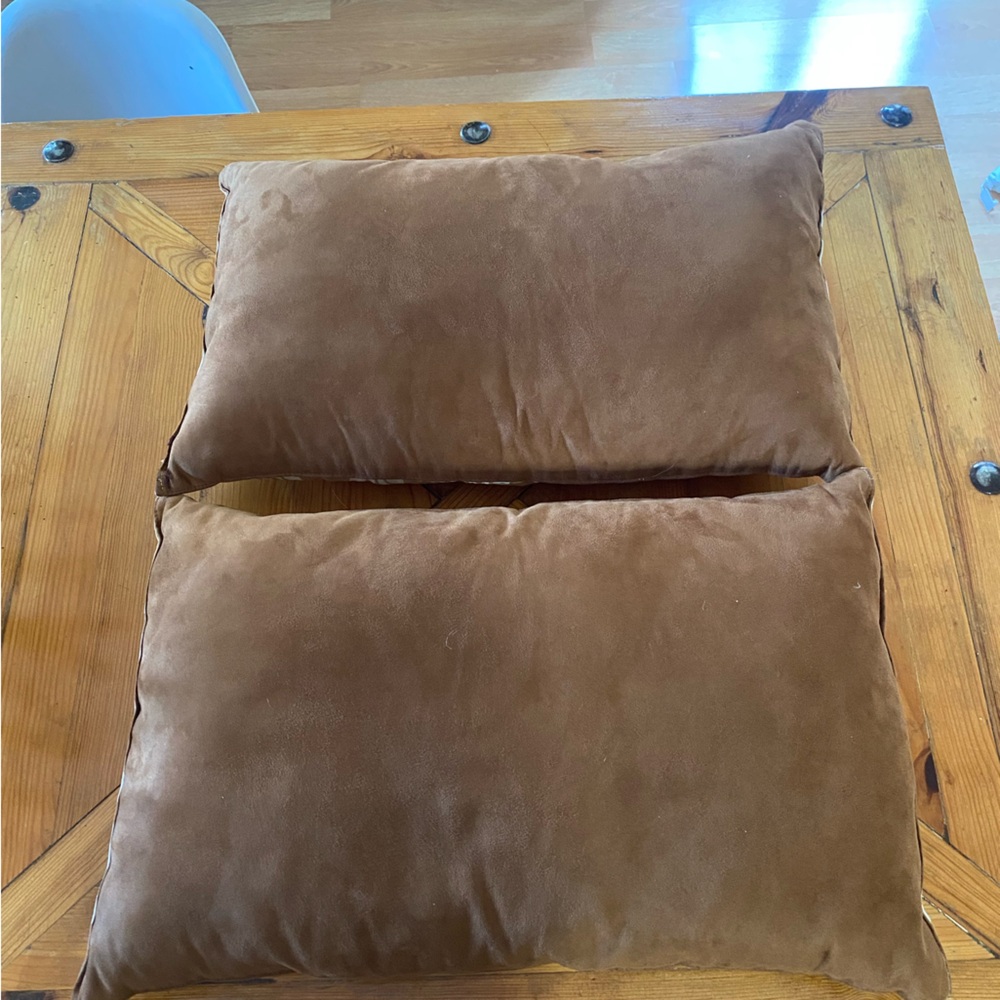Fun Tan Patterned Pillows - Picture 3 of 3